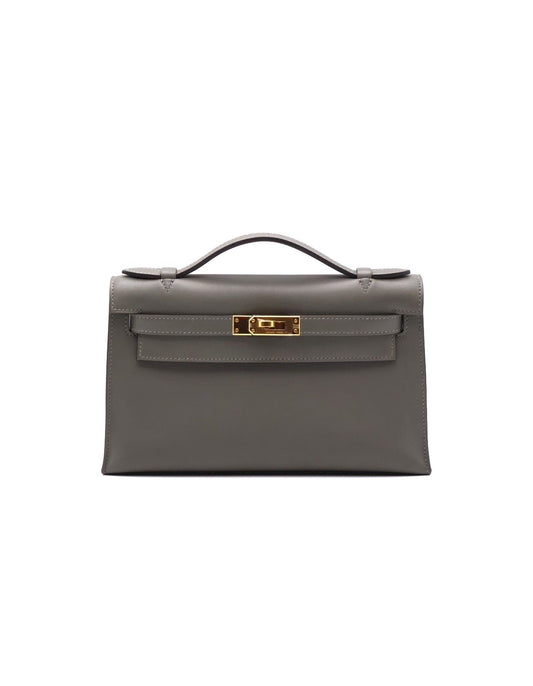 HERMES Mini Kelly - Gris Meyer 0L 積雨雲灰金 B