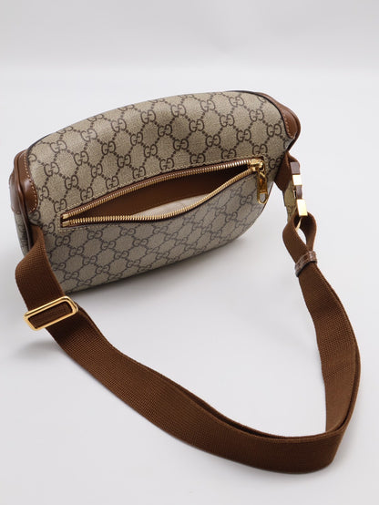 GUCCI 經典帆布老花腰包