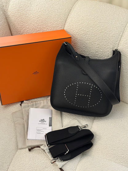 HERMES Evelyne 29 - 黑銀