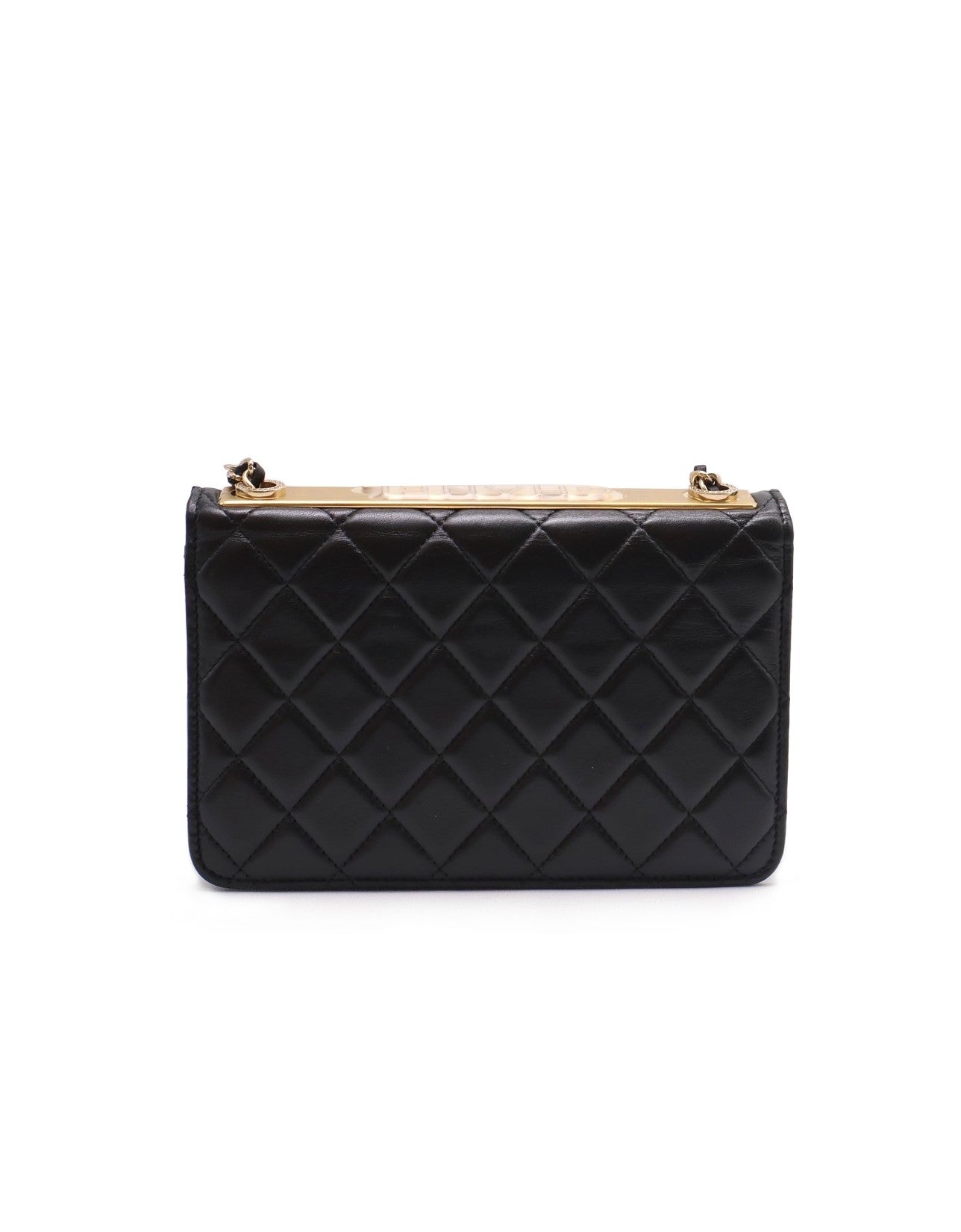 CHANEL 水鑽雙C Trendy WOC - 黑金