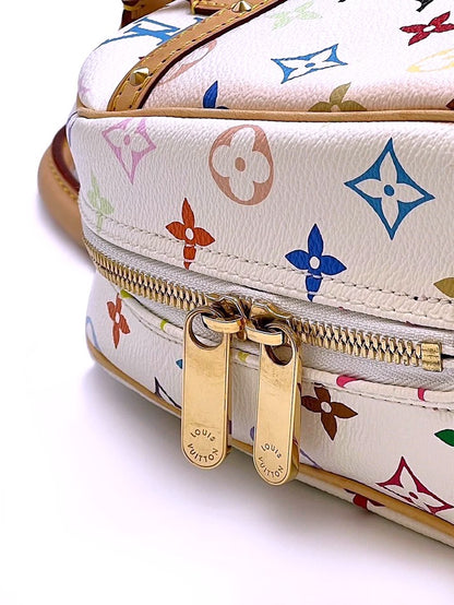 LOUIS VUITTON x 村上隆聯名白三彩鉚釘小珍包