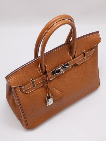 HERMES Birkin 30 - Gold 37 金棕銀 🄹