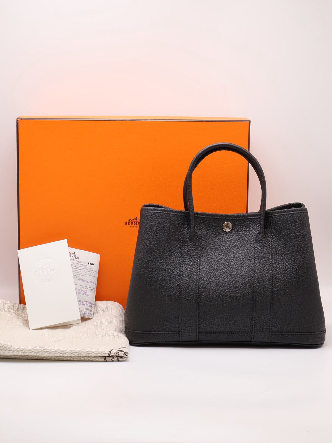 HERMES Garden Party 30 - Noir 89 黑 Z