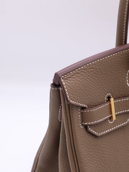 HERMES Birkin 30 - Etoupe 18 大象灰金 U