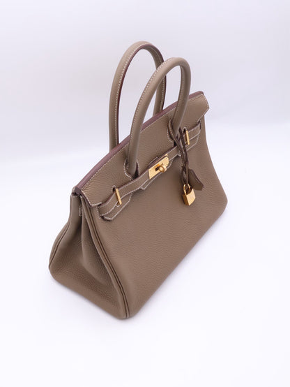 HERMES Birkin 30 - Etoupe 18 大象灰金 U