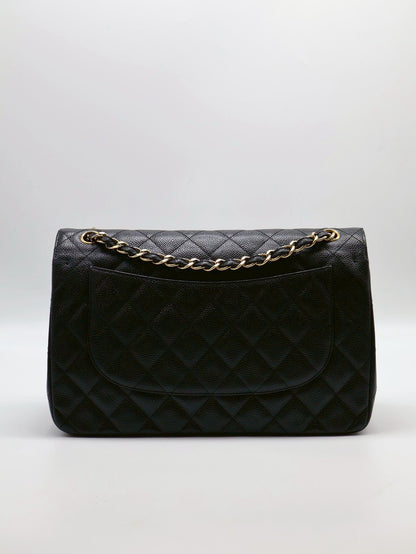 CHANEL 經典口蓋包Jumbo CF30 - 黑金18開