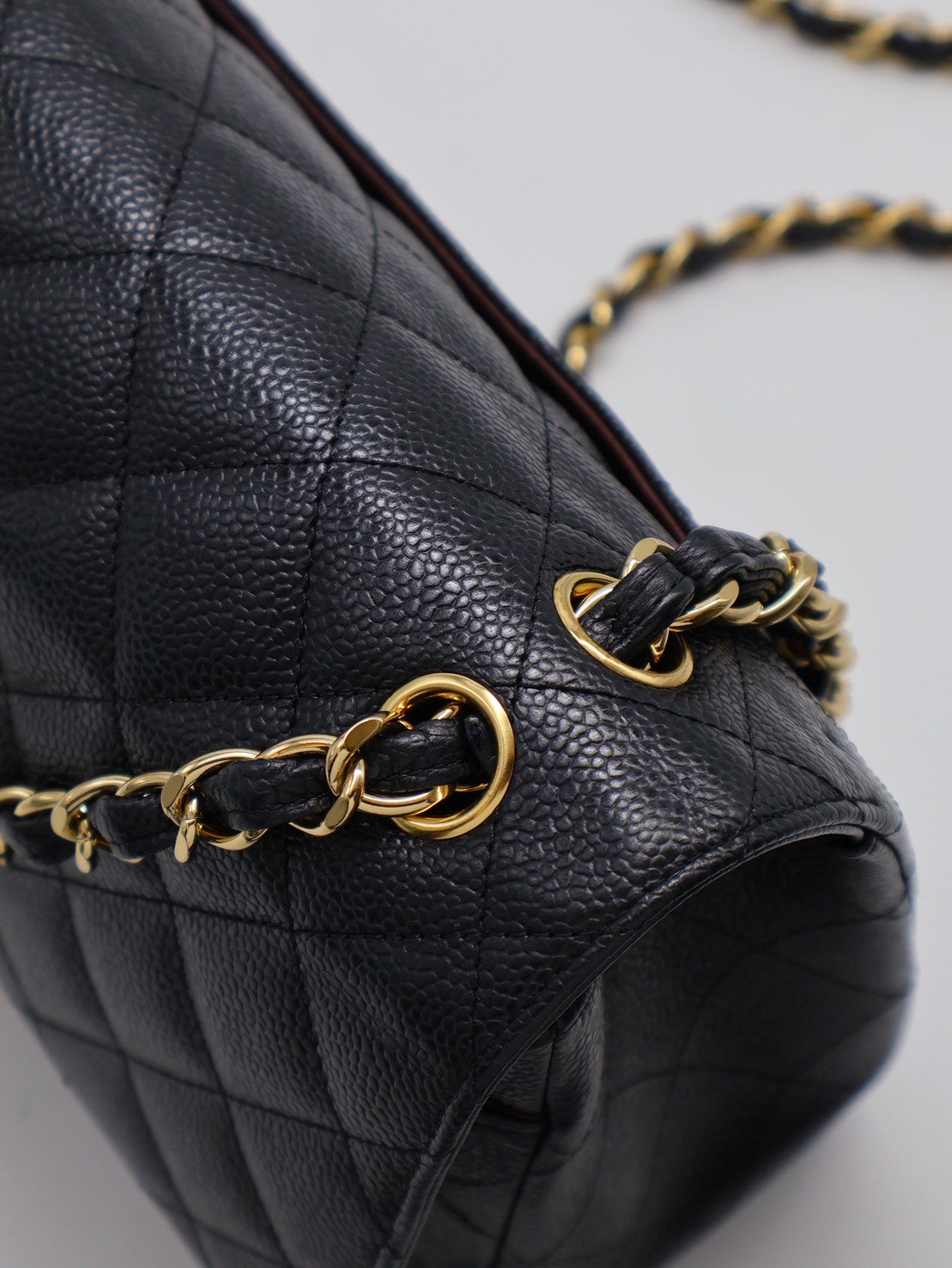 CHANEL 經典口蓋包Jumbo CF30 - 黑金18開