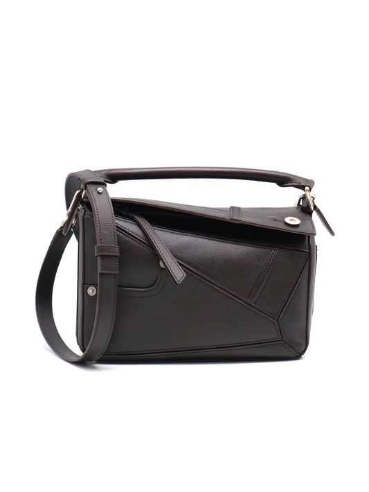 LOEWE Panta puzzle - 小號深咖啡