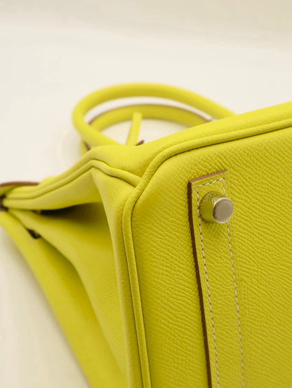 HERMES Birkin 30 - Lime 9R 檸檬黃銀 🄽