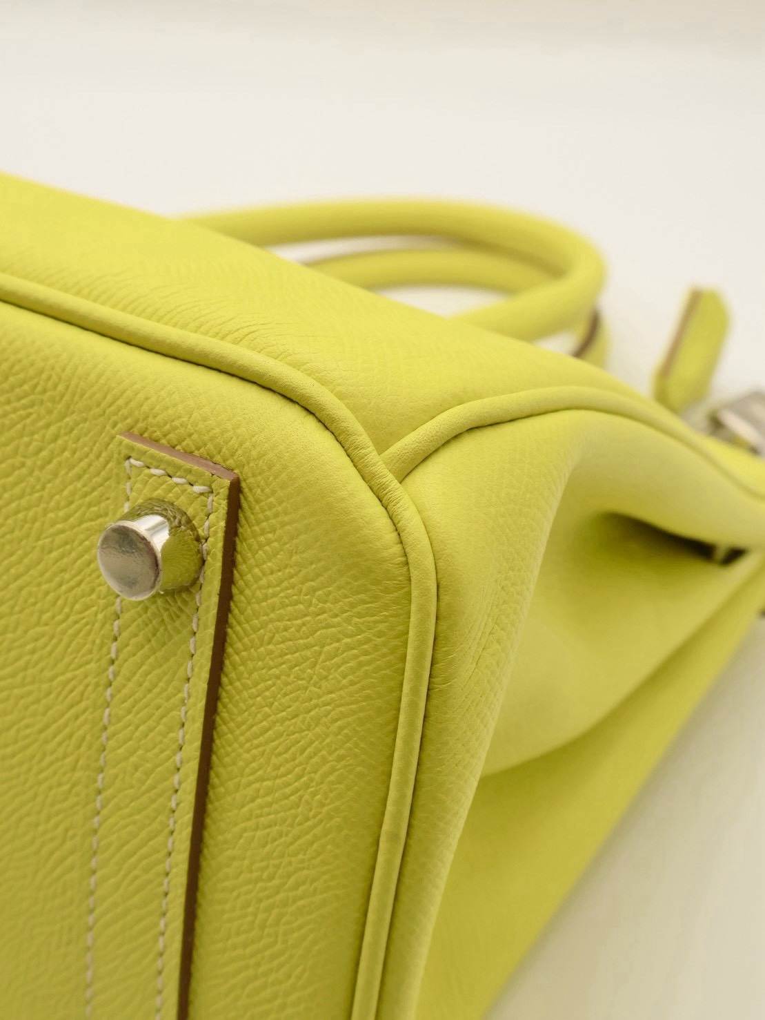 HERMES Birkin 30 - Lime 9R 檸檬黃銀 🄽