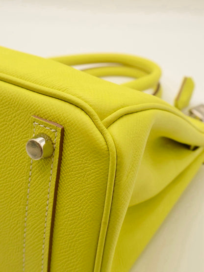 HERMES Birkin 30 - Lime 9R 檸檬黃銀 🄽