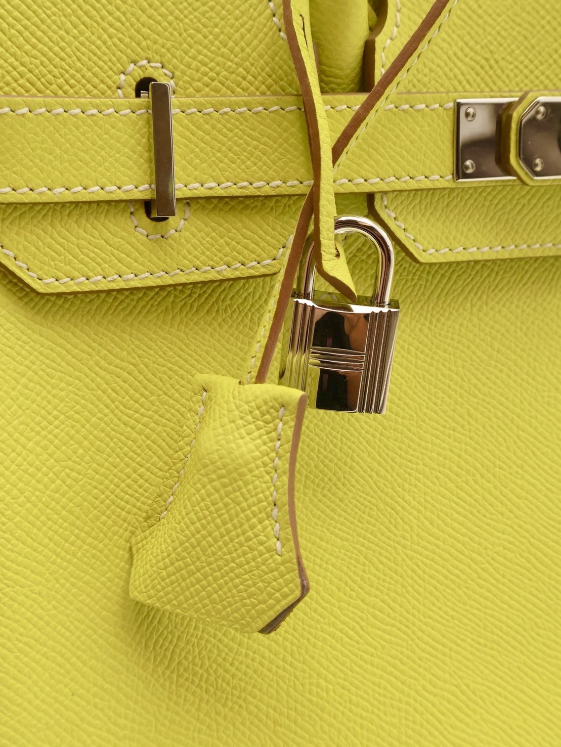 HERMES Birkin 30 - Lime 9R 檸檬黃銀 🄽