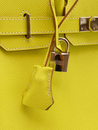 HERMES Birkin 30 - Lime 9R 檸檬黃銀 🄽