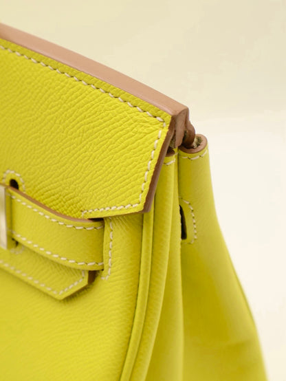 HERMES Birkin 30 - Lime 9R 檸檬黃銀 🄽