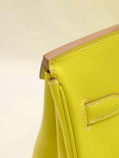 HERMES Birkin 30 - Lime 9R 檸檬黃銀 🄽