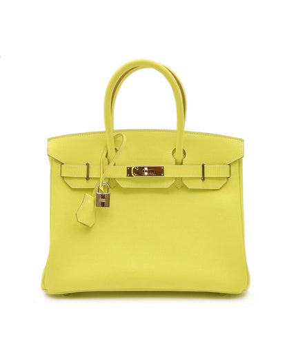 HERMES Birkin 30 - Lime 9R 檸檬黃銀 🄽