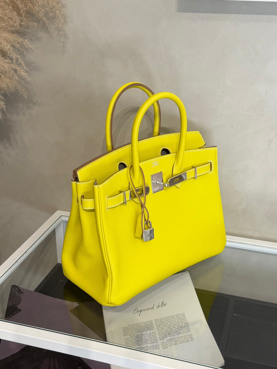 HERMES Birkin 30 - Lime 9R 檸檬黃銀 🄽