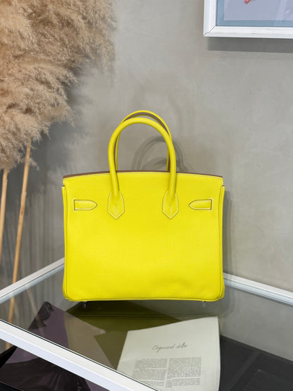 HERMES Birkin 30 - Lime 9R 檸檬黃銀 🄽