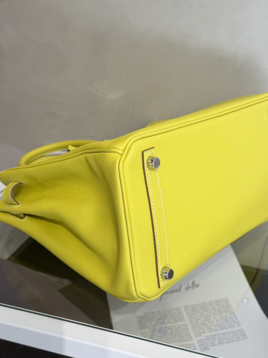 HERMES Birkin 30 - Lime 9R 檸檬黃銀 🄽