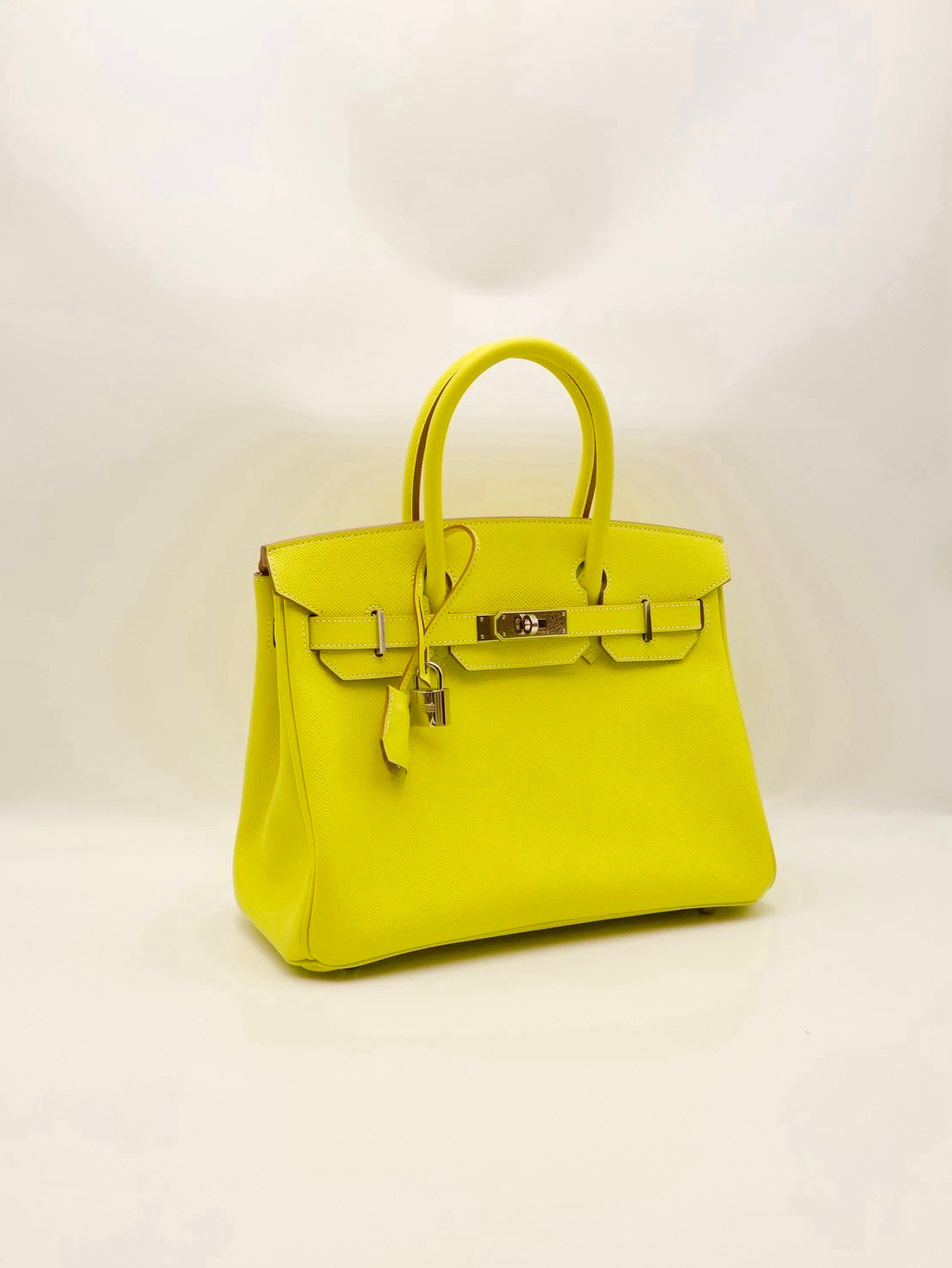 HERMES Birkin 30 - Lime 9R 檸檬黃銀 🄽