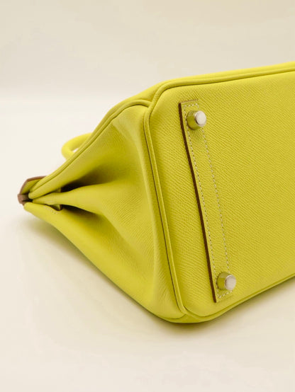HERMES Birkin 30 - Lime 9R 檸檬黃銀 🄽