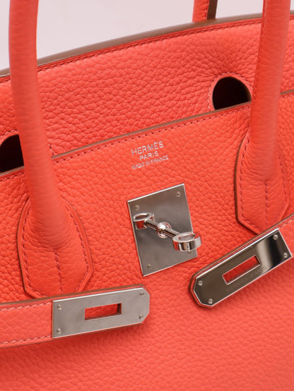 HERMES Birkin 30 - Rose Texas 0E 德克薩斯粉銀 🅁