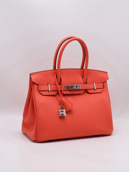 HERMES Birkin 30 - Rose Texas 0E 德克薩斯粉銀 🅁