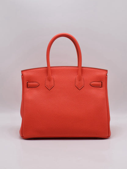 HERMES Birkin 30 - Rose Texas 0E 德克薩斯粉銀 🅁