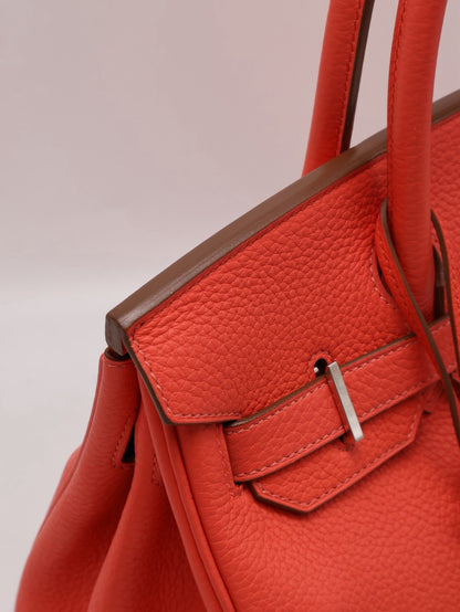 HERMES Birkin 30 - Rose Texas 0E 德克薩斯粉銀 🅁