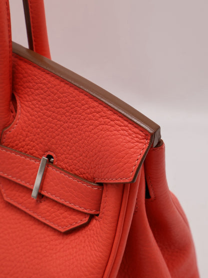 HERMES Birkin 30 - Rose Texas 0E 德克薩斯粉銀 🅁