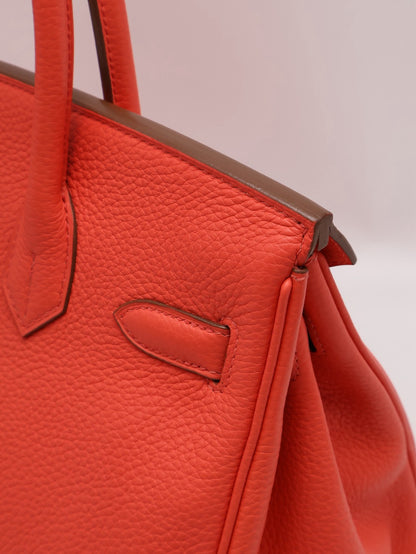HERMES Birkin 30 - Rose Texas 0E 德克薩斯粉銀 🅁