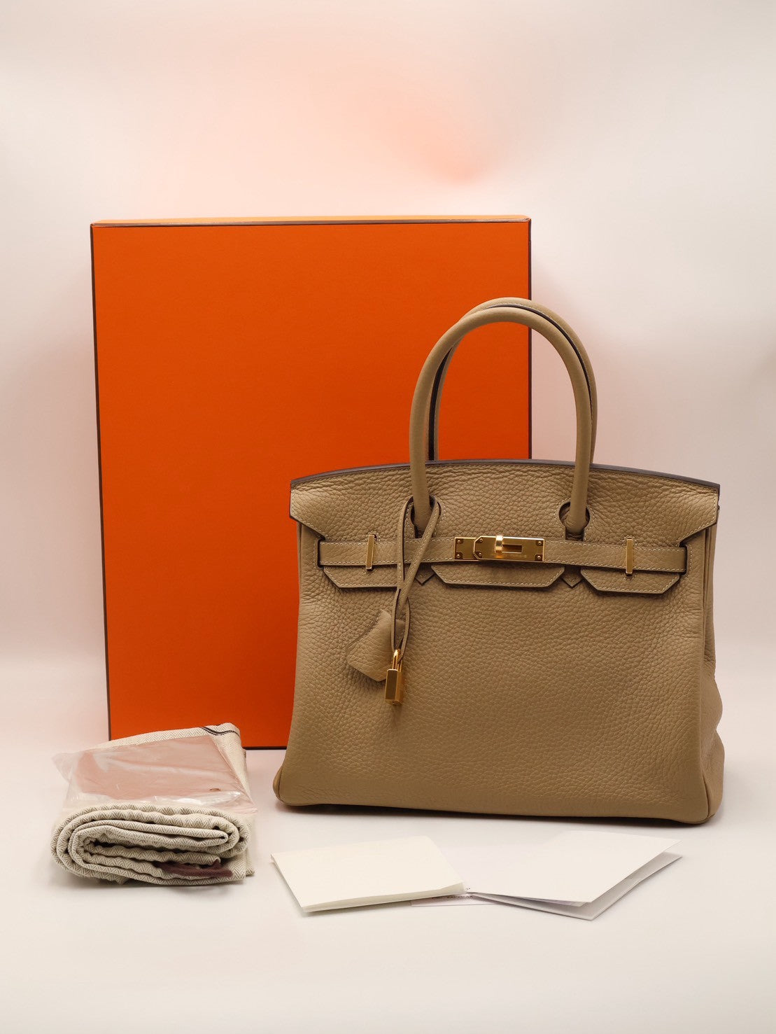 HERMES Birkin 30 - 風衣灰金 Z