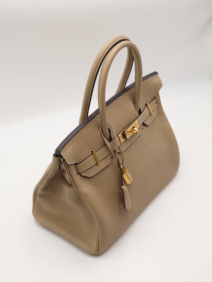 HERMES Birkin 30 - 風衣灰金 Z