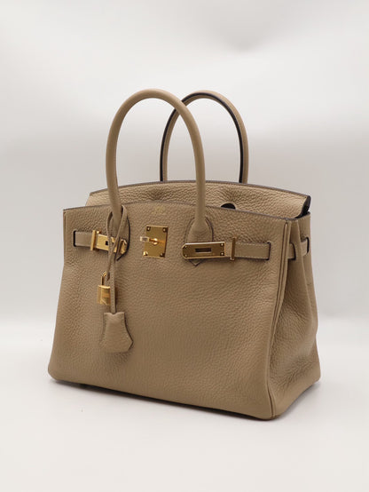 HERMES Birkin 30 - 風衣灰金 Z