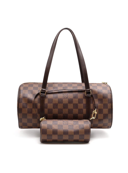 LOUIS VUITTON Papillon 30圓筒子母包 - 棋盤格