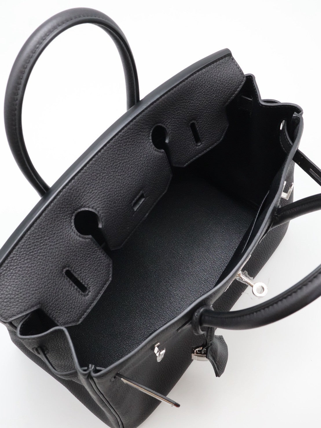 HERMES Birkin 30 - Noir 89 黑銀 G