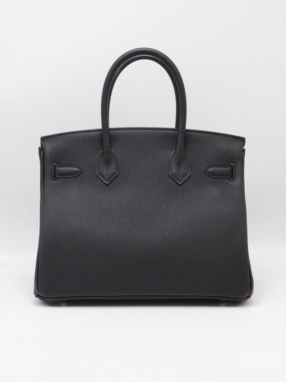 HERMES Birkin 30 - Noir 89 黑銀 G
