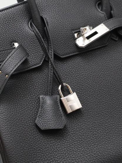 HERMES Birkin 30 - Noir 89 黑銀 G