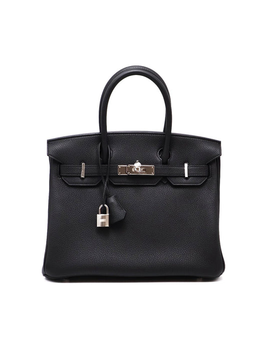 HERMES Birkin 30 - Noir 89 黑銀 G