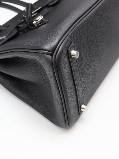 HERMES Birkin 30 - Noir 89 黑銀 G