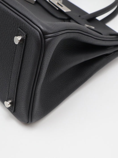 HERMES Birkin 30 - Noir 89 黑銀 G
