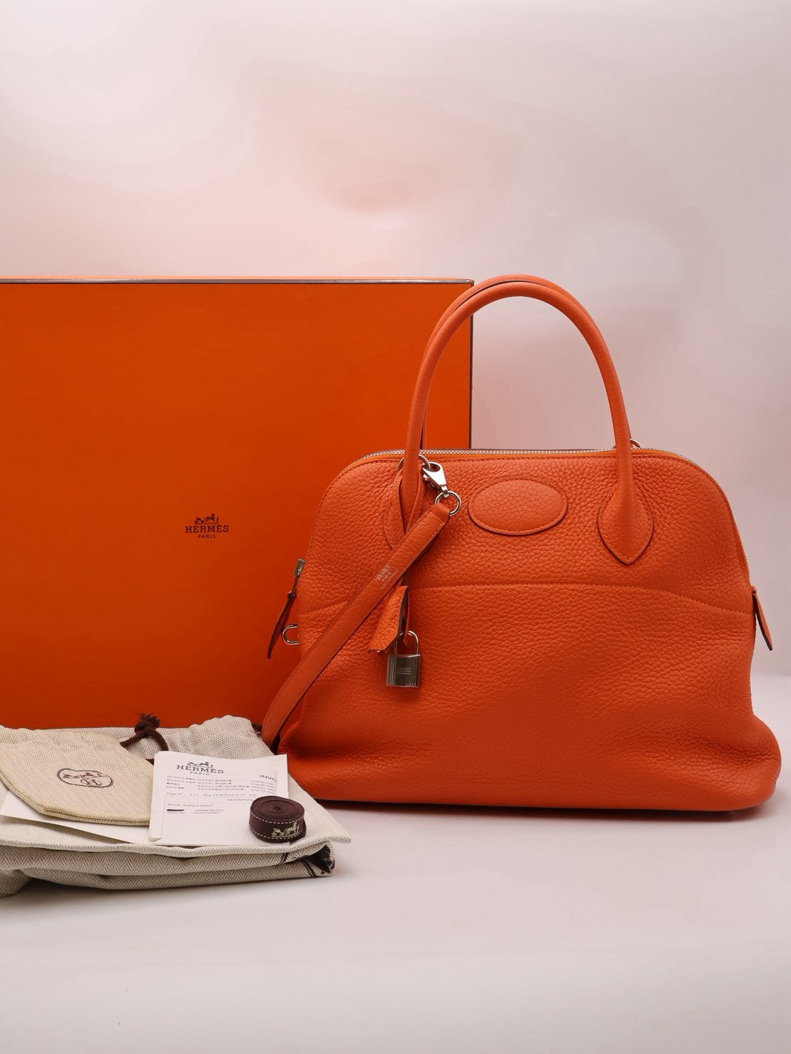 HERMES Bolide 31 - Orange 93 愛馬仕橘銀 T