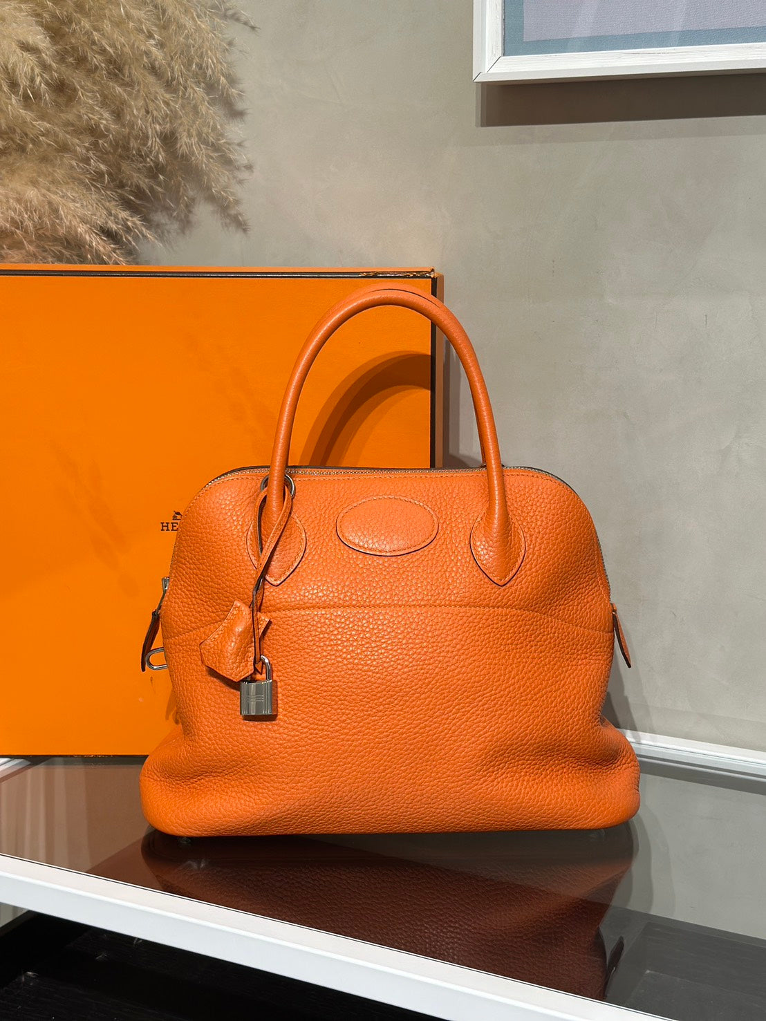 HERMES Bolide 31 - Orange 93 愛馬仕橘銀 T