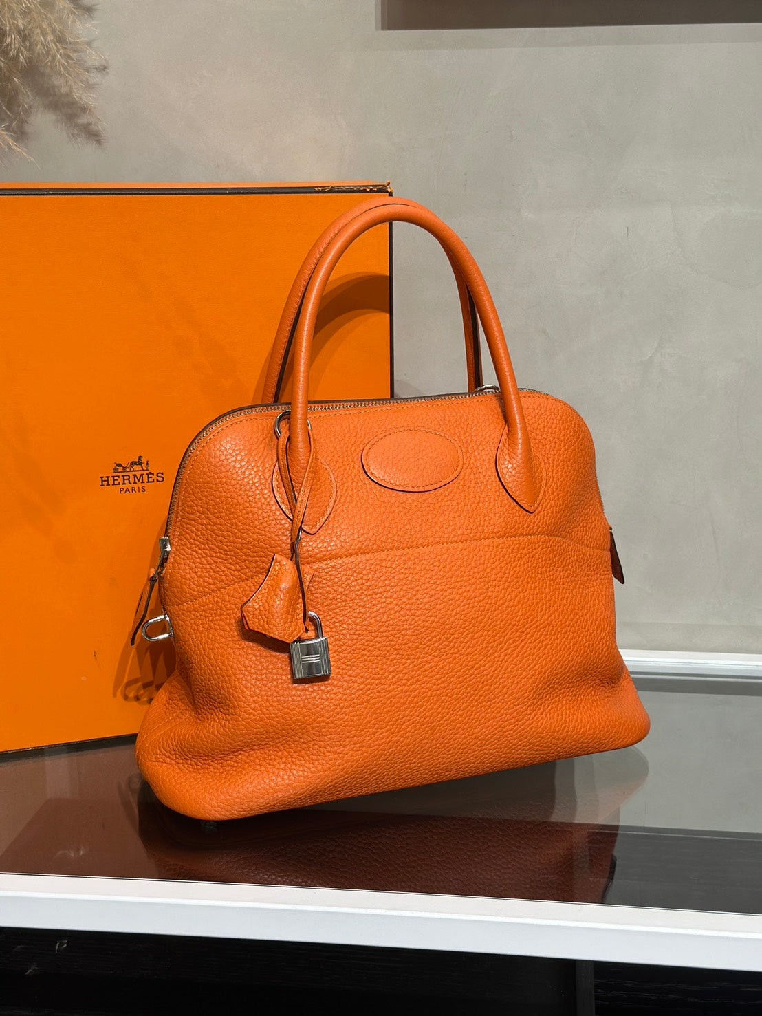 HERMES Bolide 31 - Orange 93 愛馬仕橘銀 T