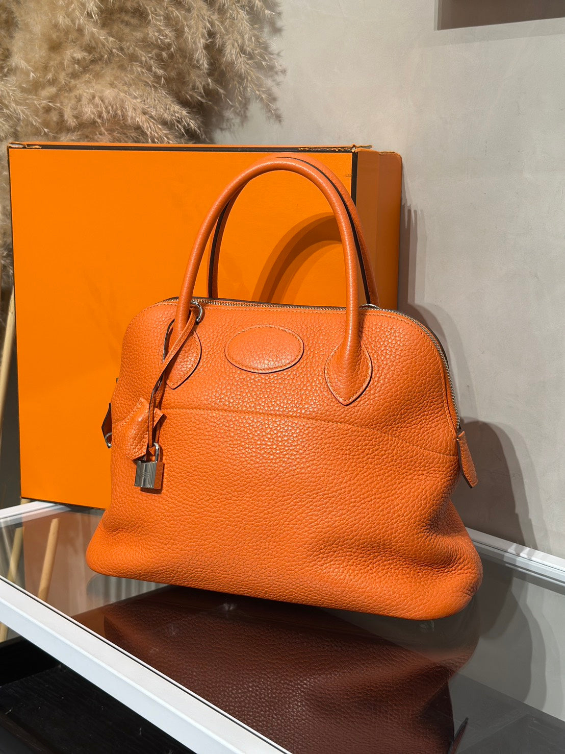 HERMES Bolide 31 - Orange 93 愛馬仕橘銀 T