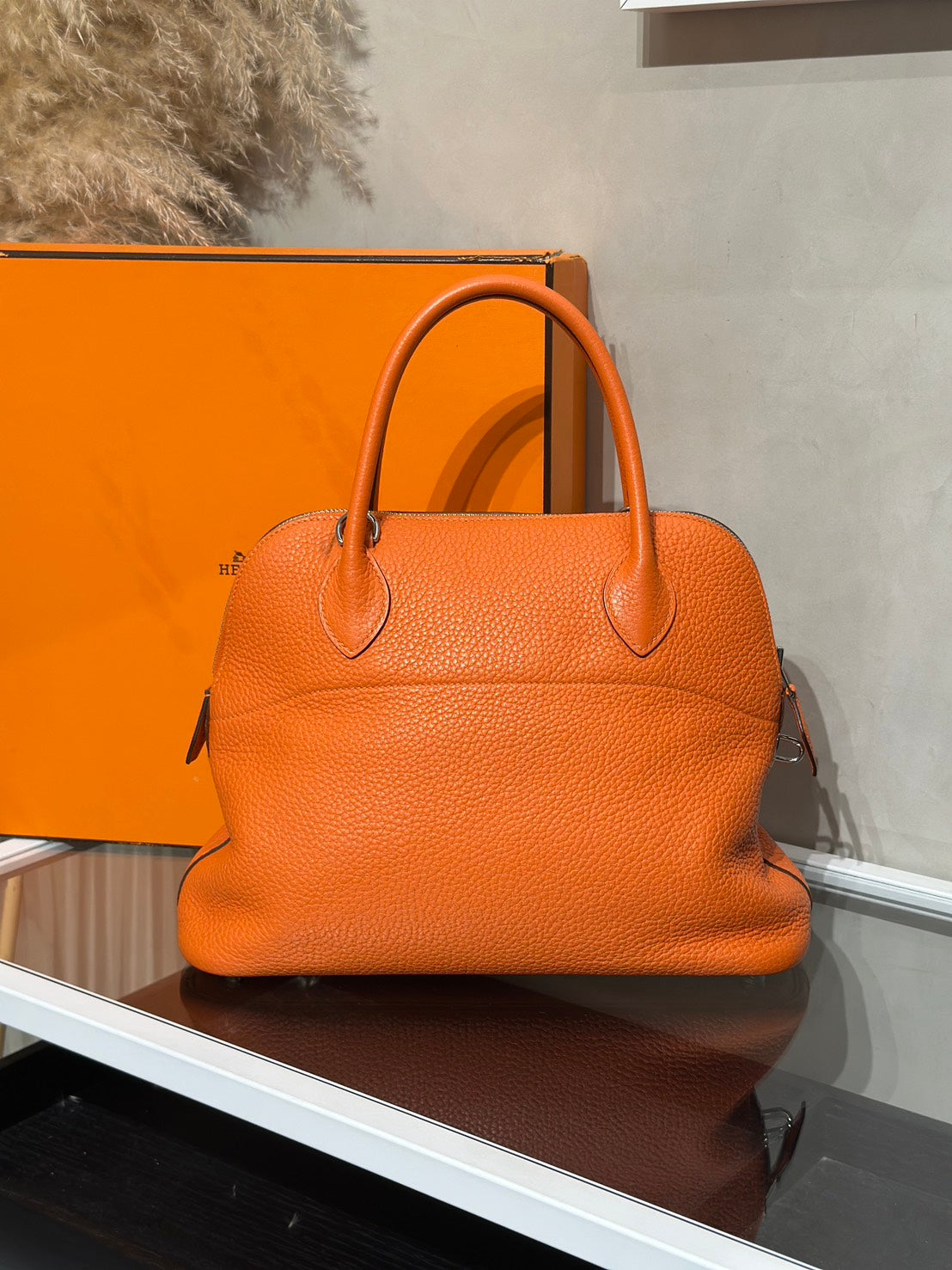 HERMES Bolide 31 - Orange 93 愛馬仕橘銀 T
