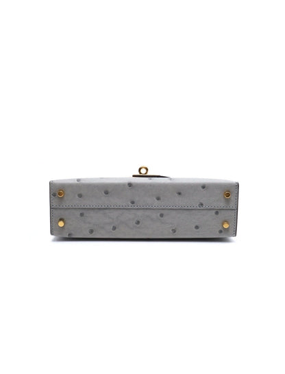 HERMES Mini kelly ll - 冰川藍金 U