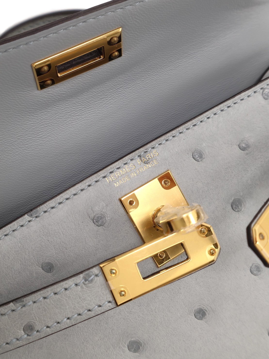HERMES Mini kelly ll - 冰川藍金 U