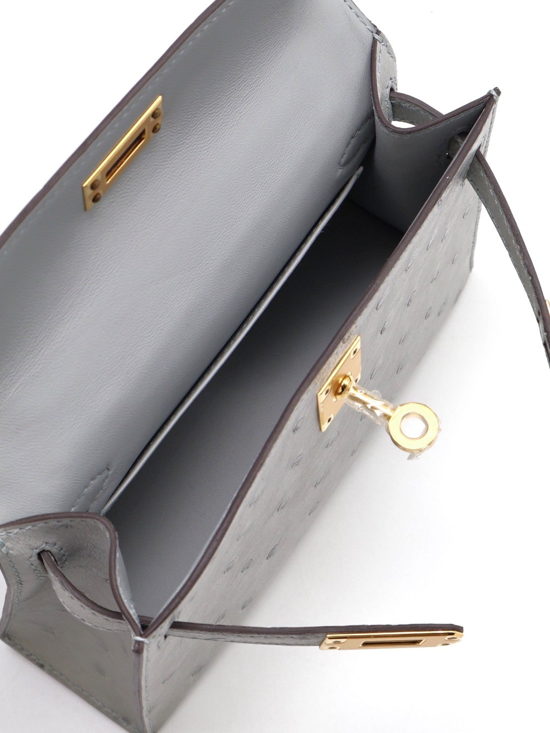 HERMES Mini kelly ll - 冰川藍金 U