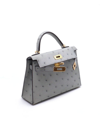 HERMES Mini kelly ll - 冰川藍金 U
